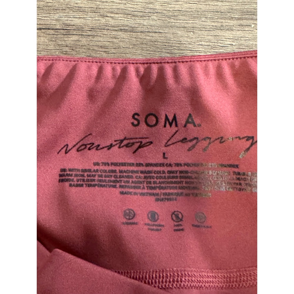 Soma Nonstop Legging Women Pink‎ High Waist Pockets Activewear Size L
Rose color - Picture 5 of 9